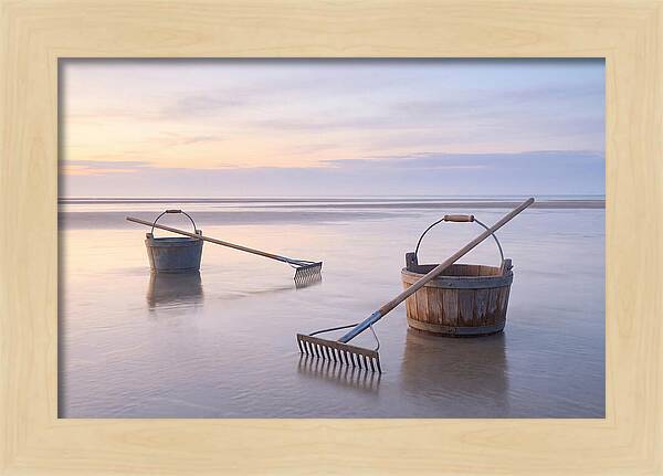 Clamming Buckets And Rakes At Dawn