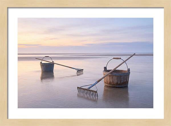 Clamming Buckets And Rakes At Dawn