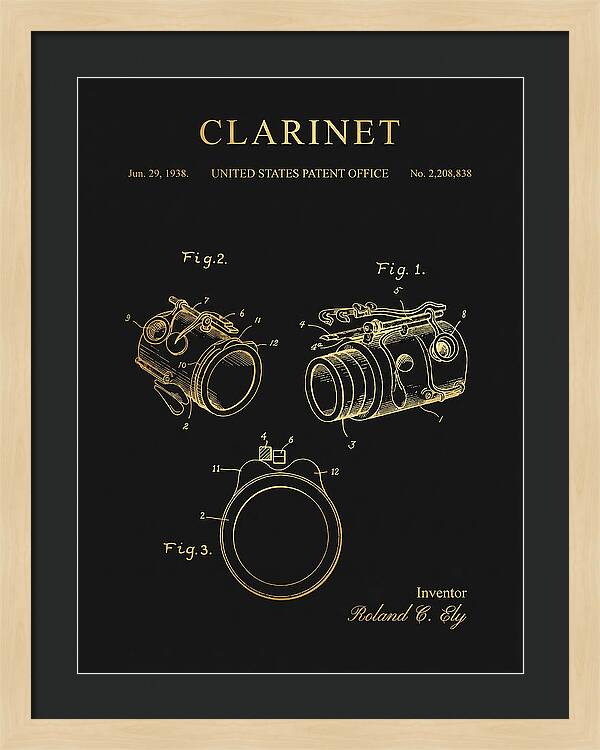 Clarinet Gold Patent Us2208838a