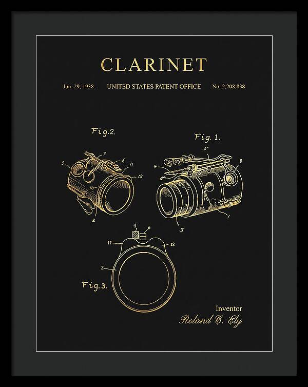 Clarinet Gold Patent Us2208838a