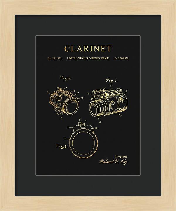Clarinet Gold Patent Us2208838a