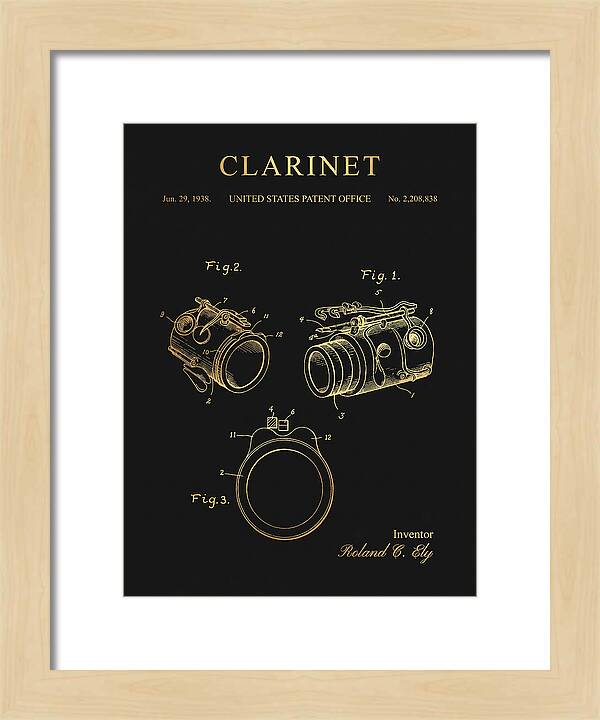 Clarinet Gold Patent Us2208838a
