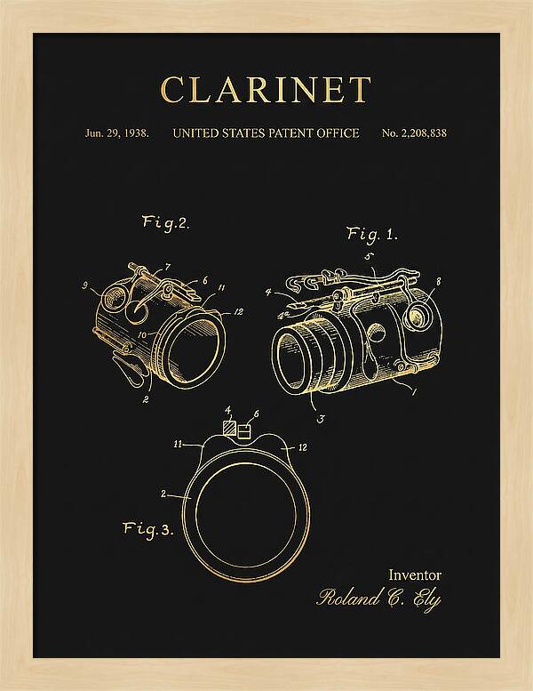 Clarinet Gold Patent Us2208838a