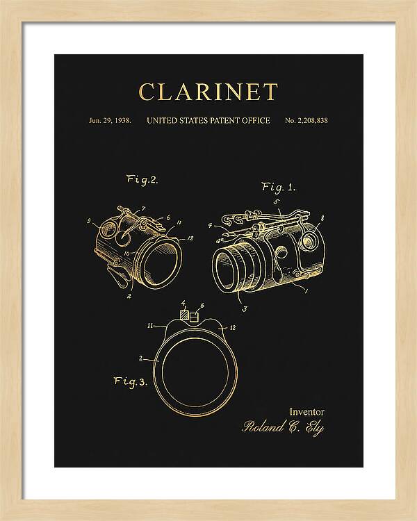 Clarinet Gold Patent Us2208838a