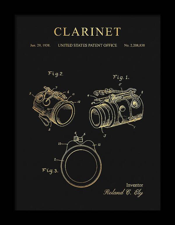 Clarinet Gold Patent Us2208838a
