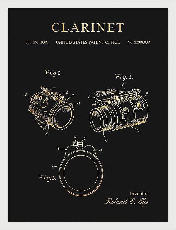 Clarinet Gold Patent Us2208838a
