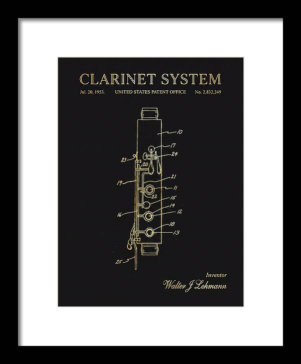 Clarinet System Gold Patent Us2832249a