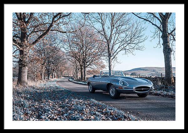 Classic British Roadster On Country Lane