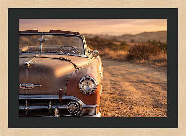 Classic Car At Sunset