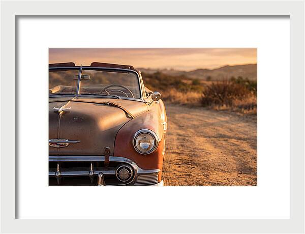 Classic Car At Sunset