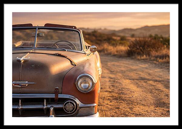 Classic Car At Sunset