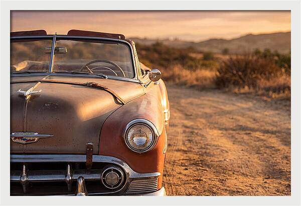 Classic Car At Sunset