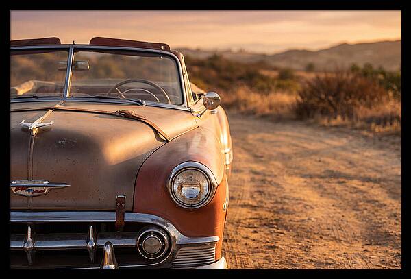 Classic Car At Sunset