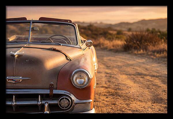 Classic Car At Sunset