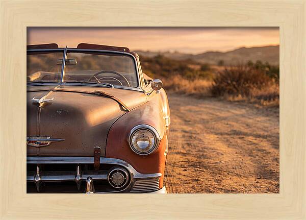 Classic Car At Sunset