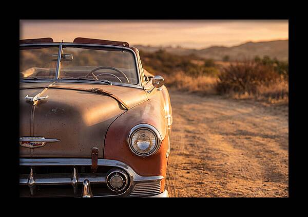 Classic Car At Sunset