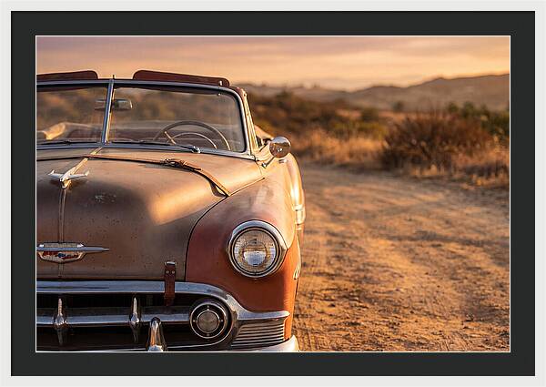 Classic Car At Sunset
