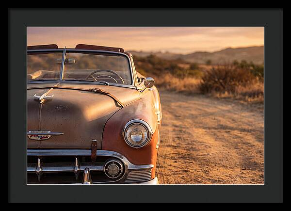 Classic Car At Sunset