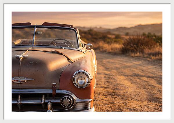 Classic Car At Sunset