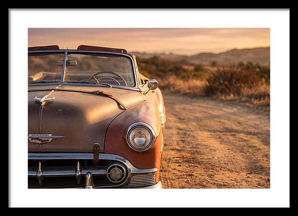 Classic Car At Sunset