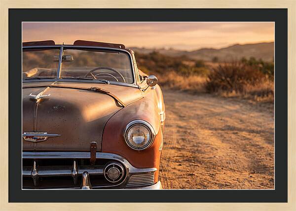 Classic Car At Sunset