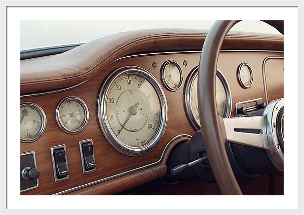 Classic Car Dashboard Elegance