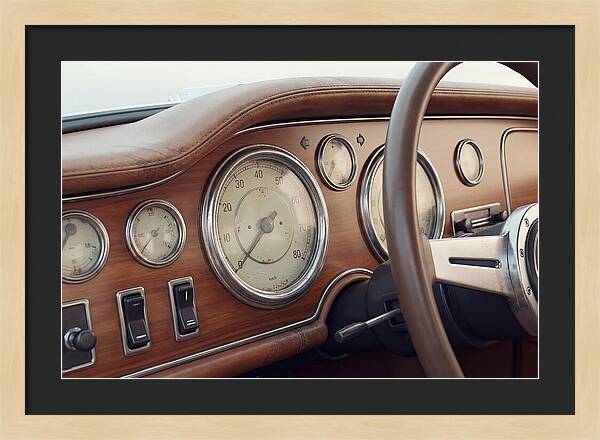 Classic Car Dashboard Elegance