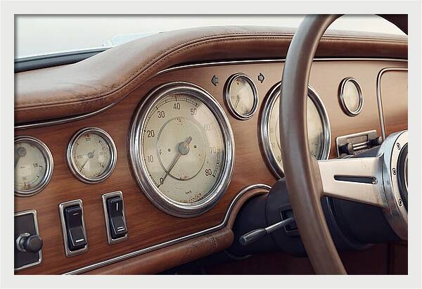 Classic Car Dashboard Elegance