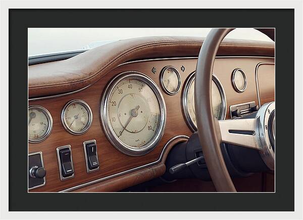 Classic Car Dashboard Elegance
