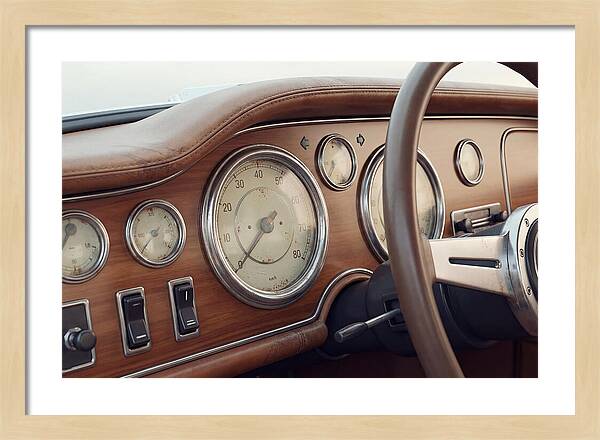 Classic Car Dashboard Elegance