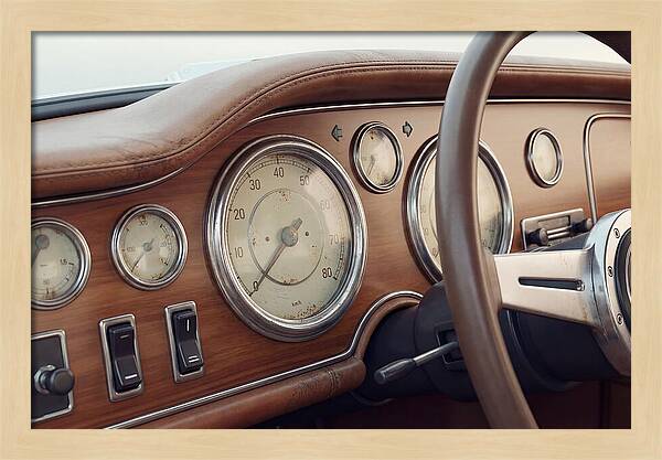 Classic Car Dashboard Elegance