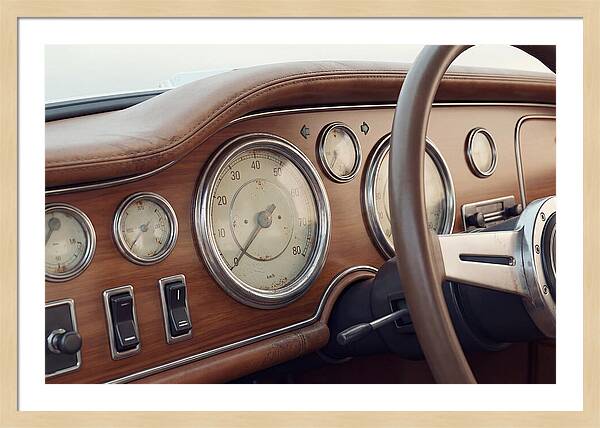 Classic Car Dashboard Elegance