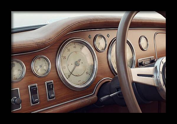 Classic Car Dashboard Elegance