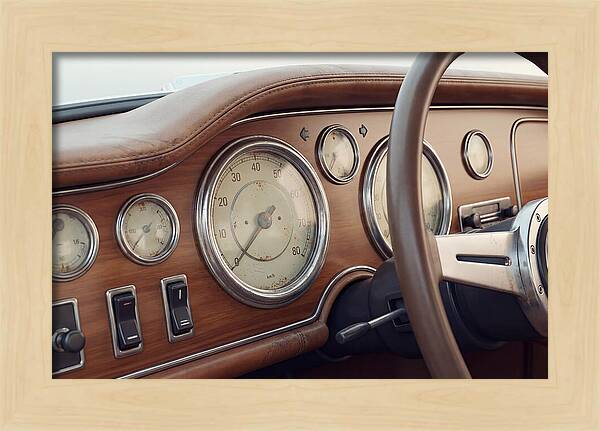 Classic Car Dashboard Elegance