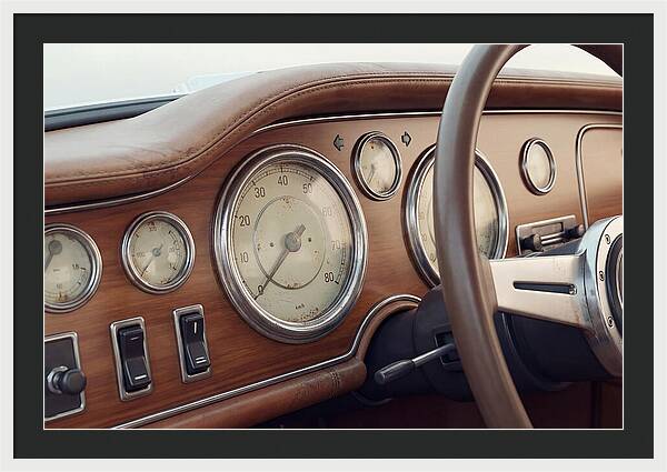 Classic Car Dashboard Elegance