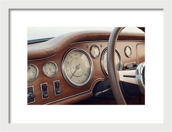 Classic Car Dashboard Elegance