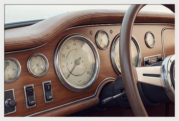 Classic Car Dashboard Elegance