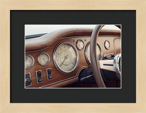 Classic Car Dashboard Elegance
