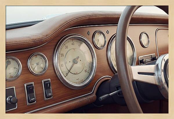 Classic Car Dashboard Elegance