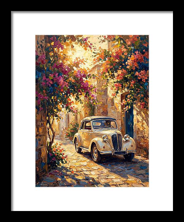 Classic Car In A Mediterranean Alley