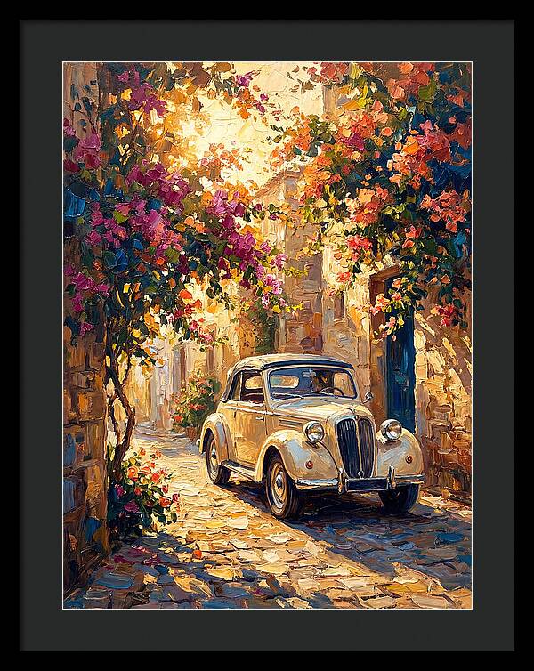 Classic Car In A Mediterranean Alley