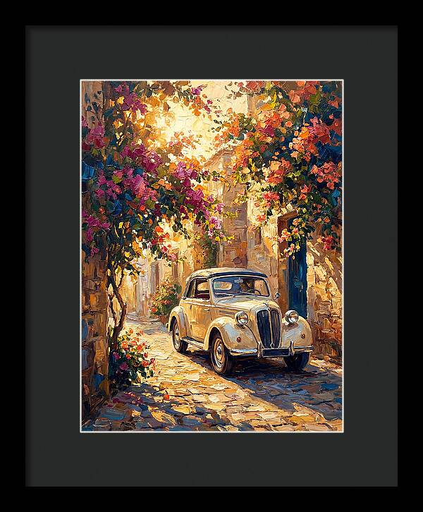 Classic Car In A Mediterranean Alley
