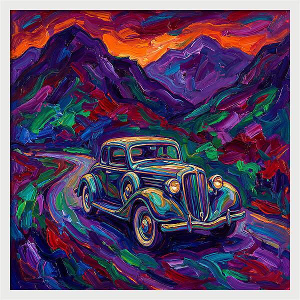Classic Car Journey Through Color