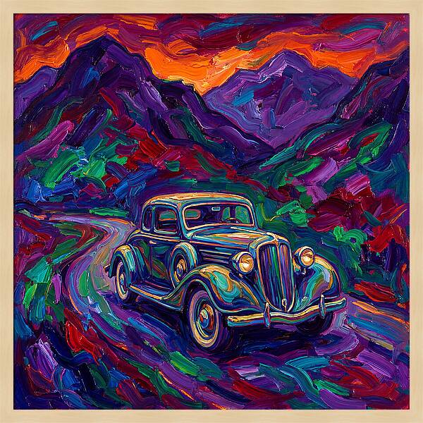 Classic Car Journey Through Color