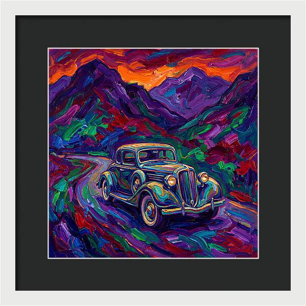 Classic Car Journey Through Color