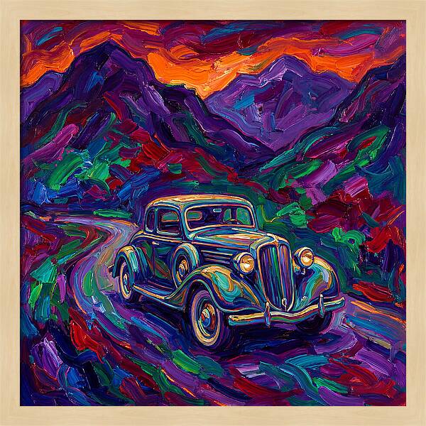 Classic Car Journey Through Color