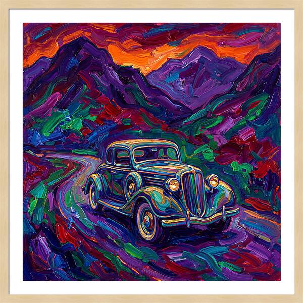 Classic Car Journey Through Color
