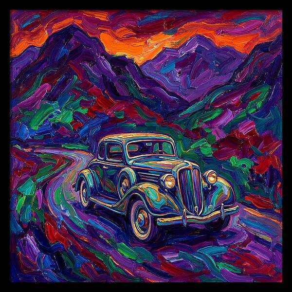 Classic Car Journey Through Color