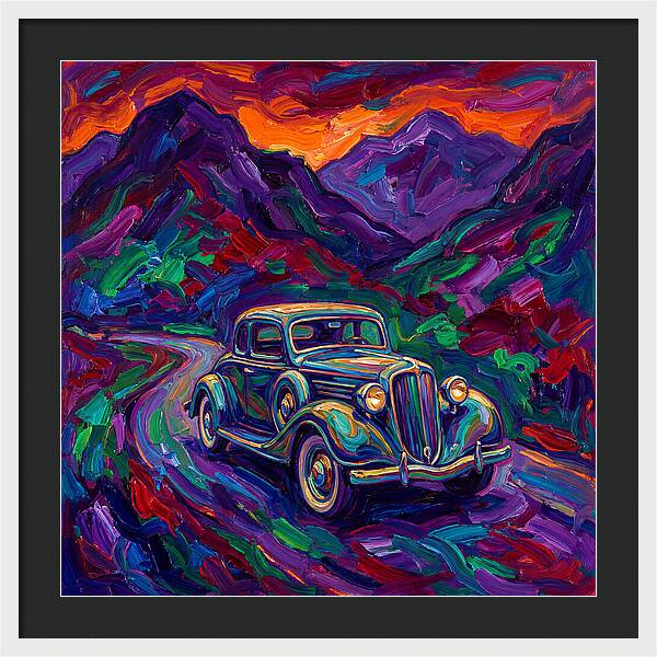 Classic Car Journey Through Color