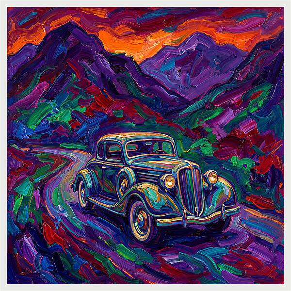 Classic Car Journey Through Color